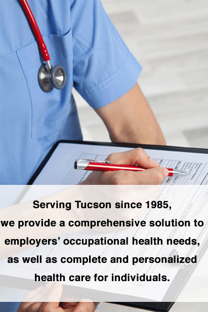 Serving Tucson since 1985, Sunnyside MediCenter provides a comprehensive solution to employers' occupational needs, as well as complete and personalized health care for individuals.